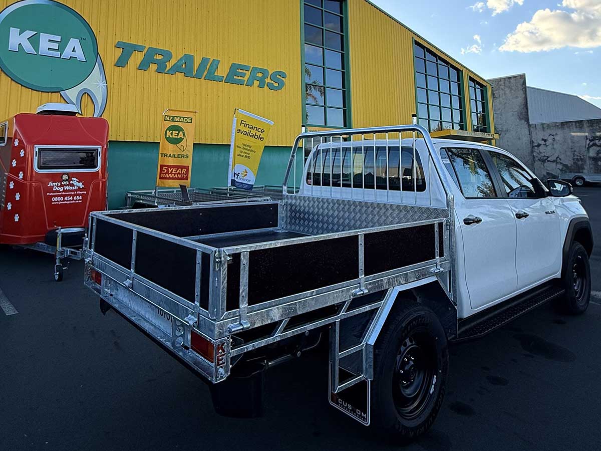 Kea Trailers Flat Deck Ute White